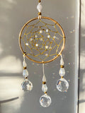 Handmade Golden Dreamcatcher Suncatcher