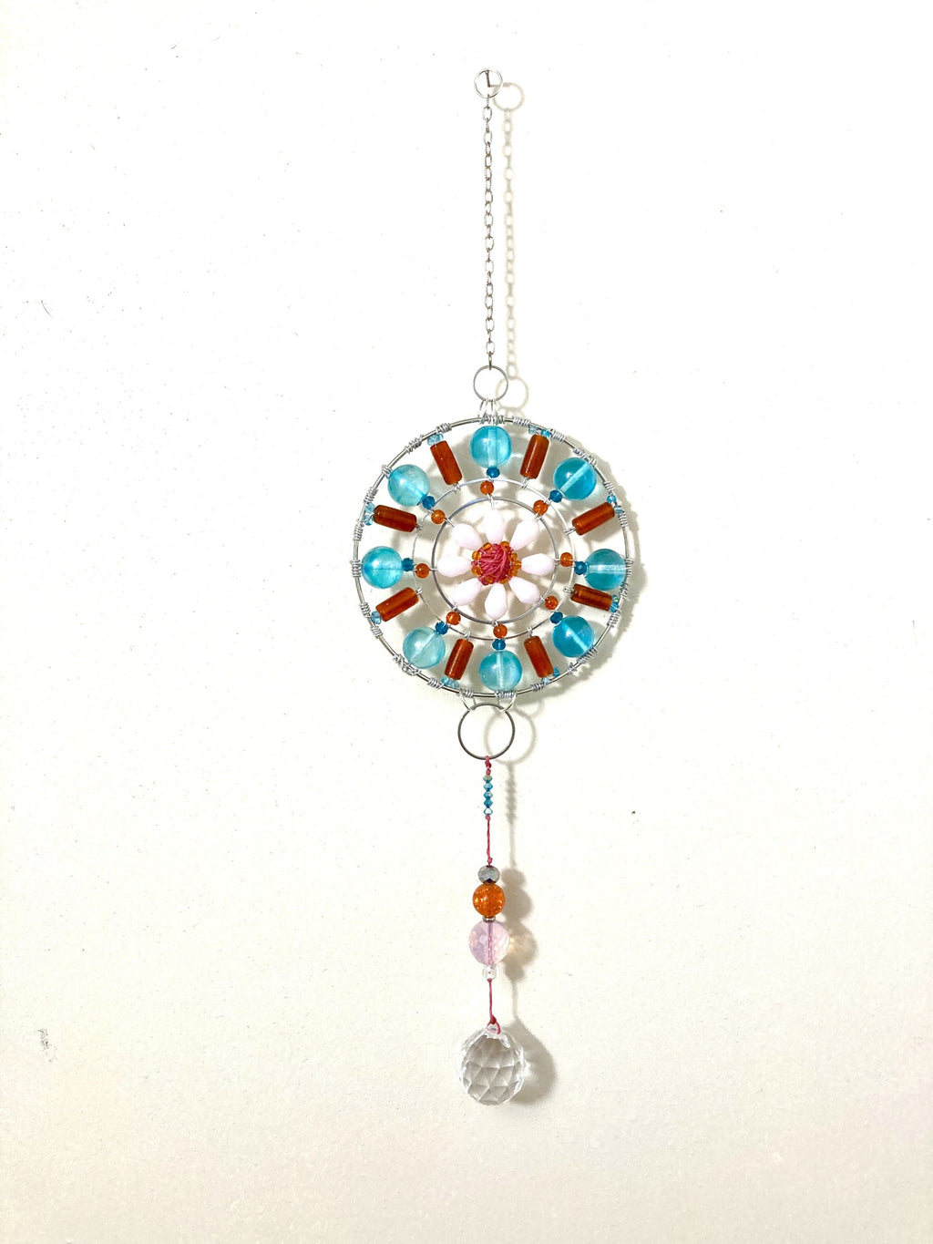 Handmade Vibrant Mandala Suncatcher