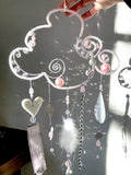 Handmade Cloud Suncatcher - Pink Dream