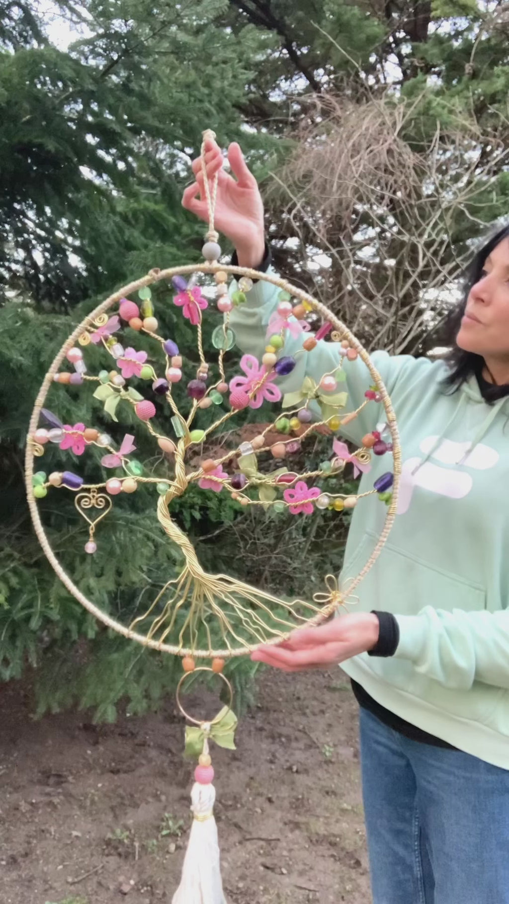 Handmade Spring Blossom Tree of Life Wall Decoration