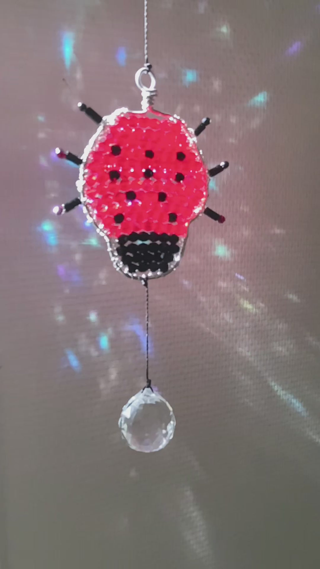 Handmade Lucky Ladybird Suncatcher