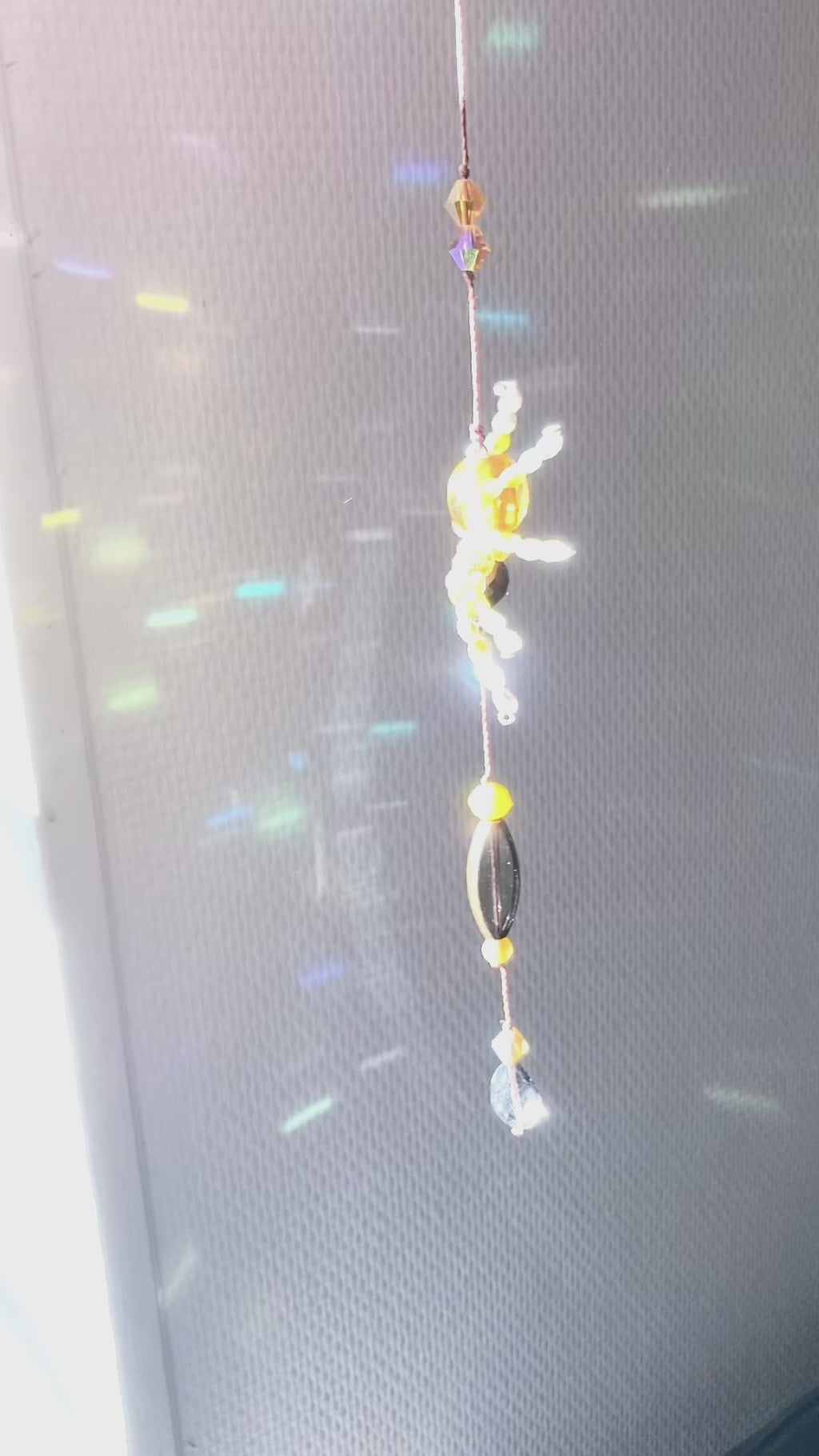 Handmade Yellow Spider Suncatcher