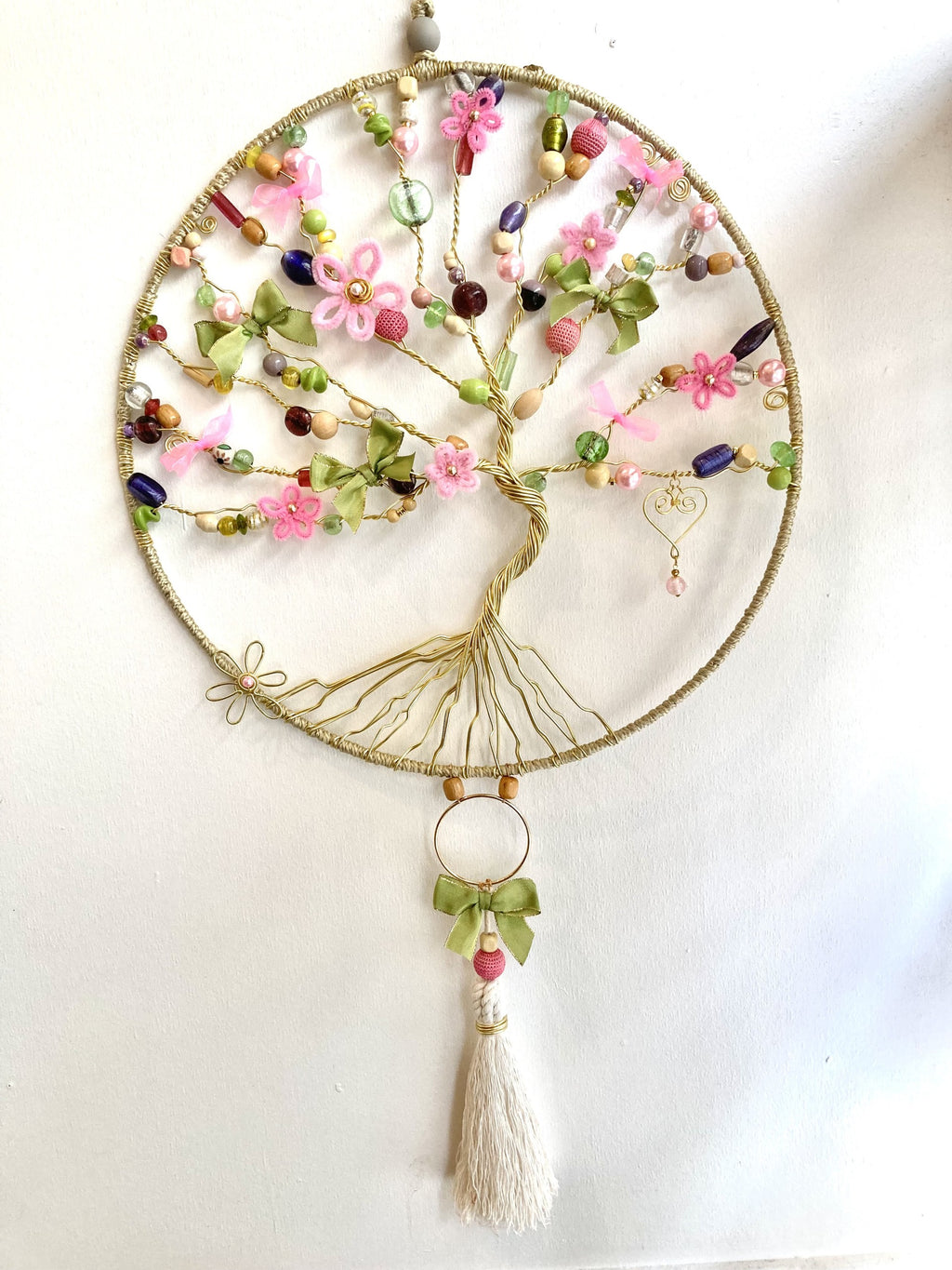 Handmade Spring Blossom Tree of Life Wall Decoration