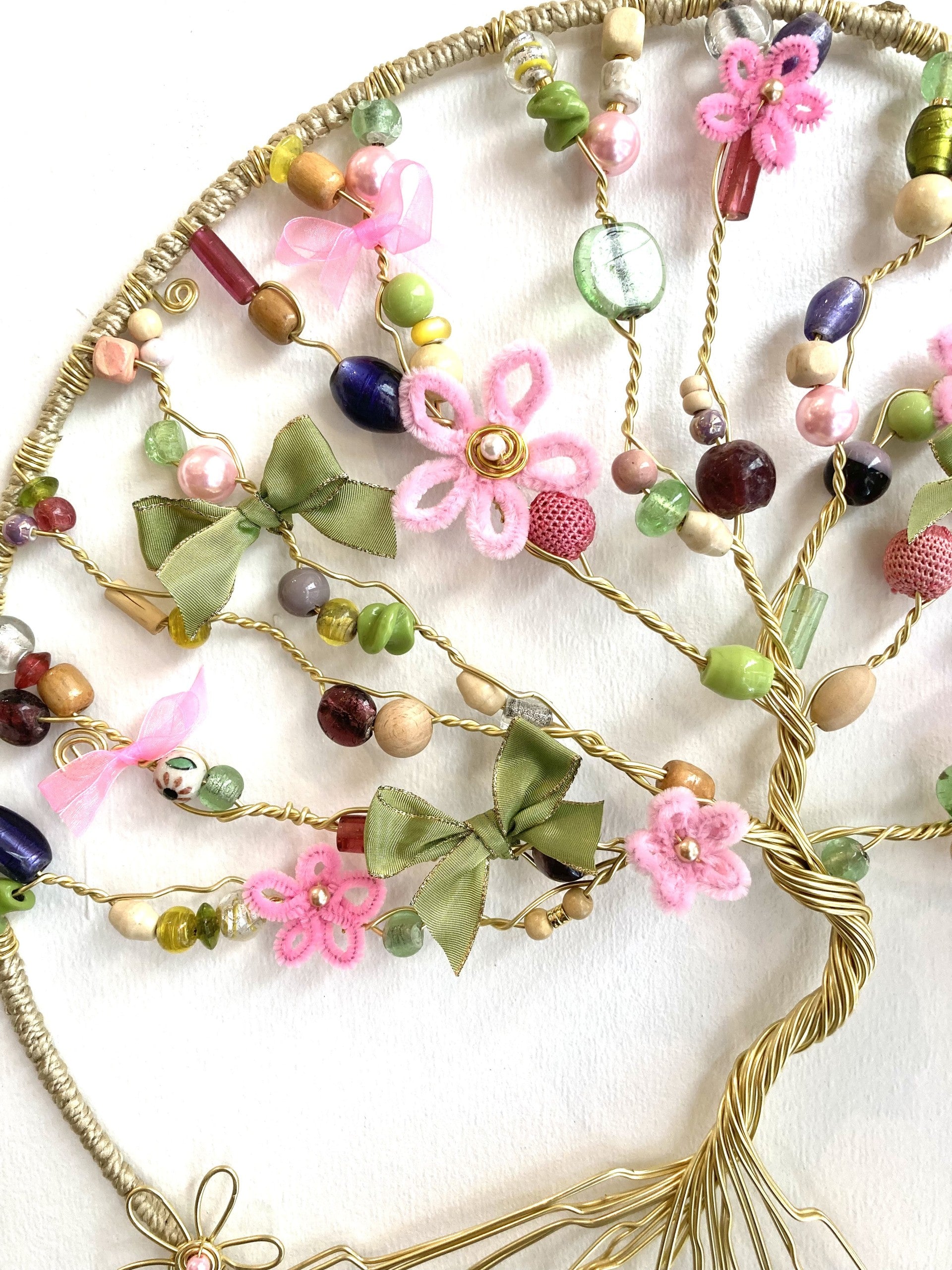 Handmade Spring Blossom Tree of Life Wall Decoration